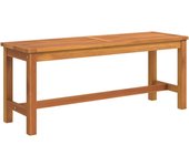 Banco de jardín | silla de jardín madera maciza de acacia 110x35x45 cm cfw31625