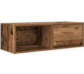 Mueble para tv | mueble de salón | mesa de tv madera contrachapada envejecida 80x31x25,5 cm cfw55414