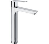 Ramon soler grifo de lavabo monomando alto cromado con sistema s2 de ahorro de agua serie ypsilon plus