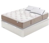 Pack colchón flex ensacado visco supreme flex 135x200 + canape abatible madera 19 blanco + almohada