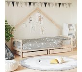 Maison exclusive - estructura de cama para niños con cajones madera pino 80x200 cm