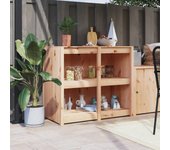 Mueble de cocina exterior 106x55x92 cm madera maciza de pino