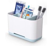 Soporte para cepillo de dientes eléctrico y pasta de dientes, extraíble y multifuncional (azul)
