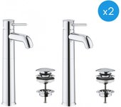Grohe start classic juego de 2 mezcladores monomando de lavabo tamaño xl (23784000-duo)