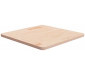 Tablero cuadrado 60x60x2,5 cm madera maciza de roble sin tratar