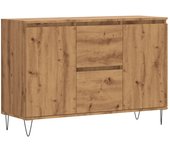 Aparador | aparador de comedor | armario de cocina de madera de ingeniería roble artisan 104x35x70 cm cfw58531