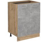 Vicco mueble bajo de cocina r-line, hormigón, 60 cm sin encimera