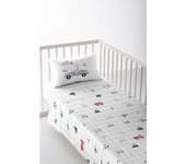Juego de sábana cuna/maxicuna transporte b 100% algodón cuna 60 cm