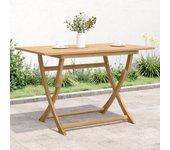 Vidaxl mesa de jardín plegable madera maciza de acacia 120x70x75 cm