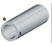 Perfil plata h.200 cm tubo redondo 8x1 mm**