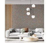 Papel pintado vinílico lavable moderno de líneas geométricas con relieve - allure lines 681634 de gaulan - rollo de 10 m x 1,06 m