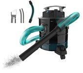 Cecotec aspirador de cenizas conga ash 5000 easygo. 1200 w ultrapower technology 18 kpa 20 l extreme suction tubo resistente depçosito de acero