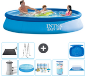 Paquete de piscina - intex - alrededor - 366x366x76 cm + accesorios a1059