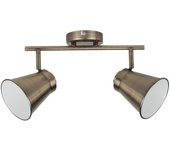 Lámpara de techo reno, metal, plata, epikasa
