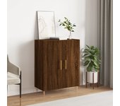 Aparador | aparador de comedor | armario de cocina de madera de ingeniería marrón roble 69,5x34x90 cm cfw22023