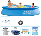Paquete de piscina - intex - alrededor - 305x305x61 cm + accesorios a835