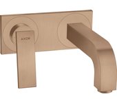 Hansgrohe axor citterio mezclador de lavabo, empotrado, proyección 220mm, juego de desagüe, con placa, 39119310, color: brushed red gold
