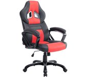 Silla de oficina pedro negro/rojo