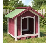 Maison exclusive - caseta para perros madera maciza de pino moca 65x65x61,5 cm