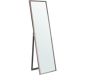 Beliani espejo de pie torcy 140 cm plateado