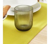 Vaso rayas 270 cc verde pack 6 ud.