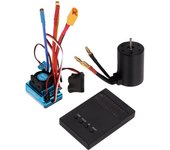 Kit combinado de motor rc sin escobillas, resistente al agua, 120 a, xt60, esc, 3650, 3600 kv, fácil de conectar, ligero para vehículo rc