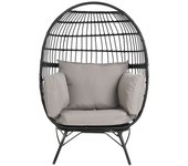 Sillon ratan sintetico metal 99x71x147 con cojines