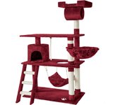 Tectake rascador para gatos 141 cm