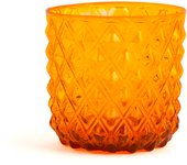 6x vasos de cristal de murano naranja cl30, h&h