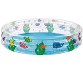 Bestway piscina hinchable infantil 3 aros transparente vida marina 183x33 cm +2 años jardi