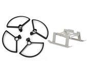 Juego de anillos de hélice con soporte de altura extendida rc mavic mini rc trípode elevado (negro)