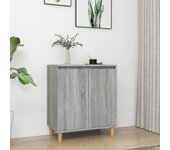 Aparador | aparador de comedor | armario de cocina de madera contrachapada gris sonoma 60x35x70 cm cfw62761