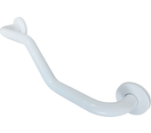 Sensea - touch - barra de apoyo en zigzag - bl.anco - acero inoxidabl.e - ø 30 mm - l. 45 cm - asa de seguridad para baño