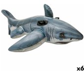 Figura hinchable para piscina intex tiburón 173 x 5,6 x 10,7 cm (6 unidades)