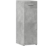 Aparador | aparador de comedor | armario de cocina de madera de ingeniería gris hormigón 30x42,5x93 cm cfw57434