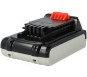 Vhbw 1x batería compatible con black & decker gkc1000l, gpc1800l, gtc610l, gkc1817, gkc1817l, glc2500l herramienta (2000 mah, li-ion, 18 v)