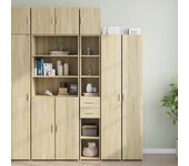 Mueble de almacenaje | armario estrecho madera ingeniería roble sonoma 30x42,5x225 cm cfw823845