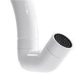 Boquilla giratoria para grifo - blanca