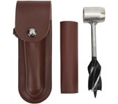 Juego de llaves de barrena de mano de acero inoxidable, broca para madera portátil multifuncional, herramienta manual, barrena para madera para activi