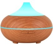 Humidificador ultrasónico con lámpara de aroma 500 ml marrón claro