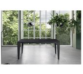 Mesa extensible de 120cm a 170cm moderna encimera de cerámica sobre cristal templado portoro