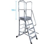 Escalera ktl ep-1 plataforma móbil 5 escalones 60x60