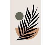 Papel pintado panorámico - hoja boho