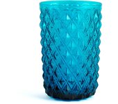 H&h nuevo murano 6 juego de vidrio, vidrio, azul, cl46