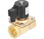 Válvula eléctrica solenoide tipo diafragma tiro recto válvula electromagnética aire gas agua aceite gas latón g1-1/2 pulg. 2w41-40gbn (dc12v)