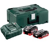 18v metabo energy pack 2 baterías: 4,0 ah lihd / 5,5 ah lihd + cargador. asc 55 + metabox - 685136000