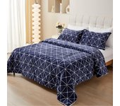 Tienda eurasia - edredón nórdico borreguito, poliéster, azul indigo, 90/105 1 funda