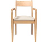 Pack 2 uds sillas de comedor | silla de cocina con cojines madera maciza natural caucho cfw23558