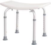 Homcom taburete de ducha silla baño altura regulable patas antideslizantes