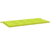 Cojín exterior | cojín de banco de jardín tela oxford verde claro 100x50x3 cm cfw90822